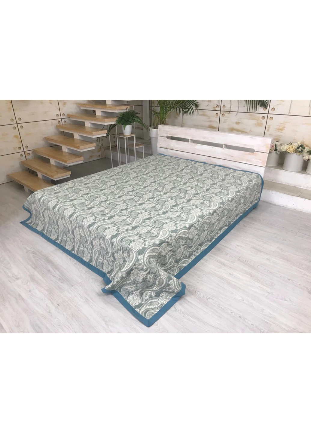 Покрывало на кровать 220х235 см CottonTwill (257066459)