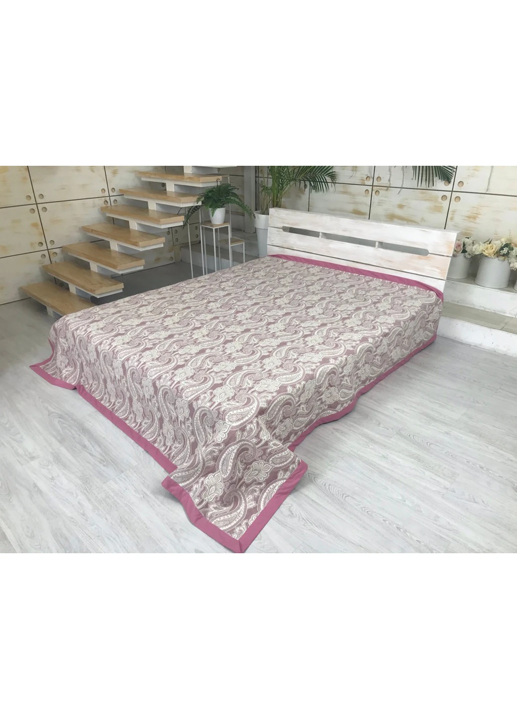 Покрывало на кровать 220х235 см CottonTwill (257065839)