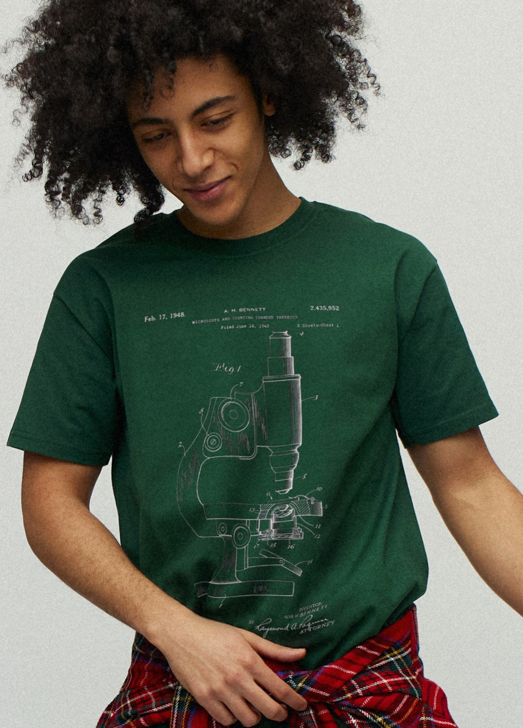 Темно-зелена футболка чоловіча зелена з принтом YAPPI