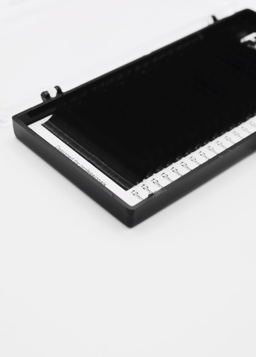 Вії для нарощування 20 ліній одна довжина чорні, вигин C, товщина 0.10мм, довжина 12мм FIXEye HYLON LASH (257086955)