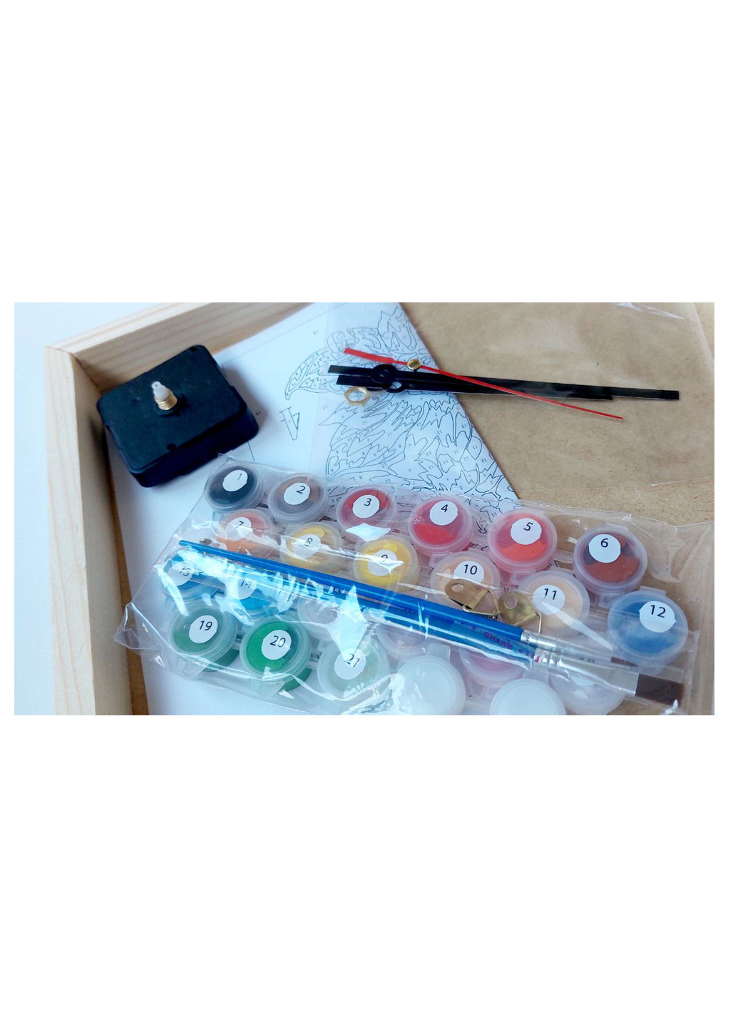 Набір малювання по номерах Годинник Піони ArtStory (257062786)