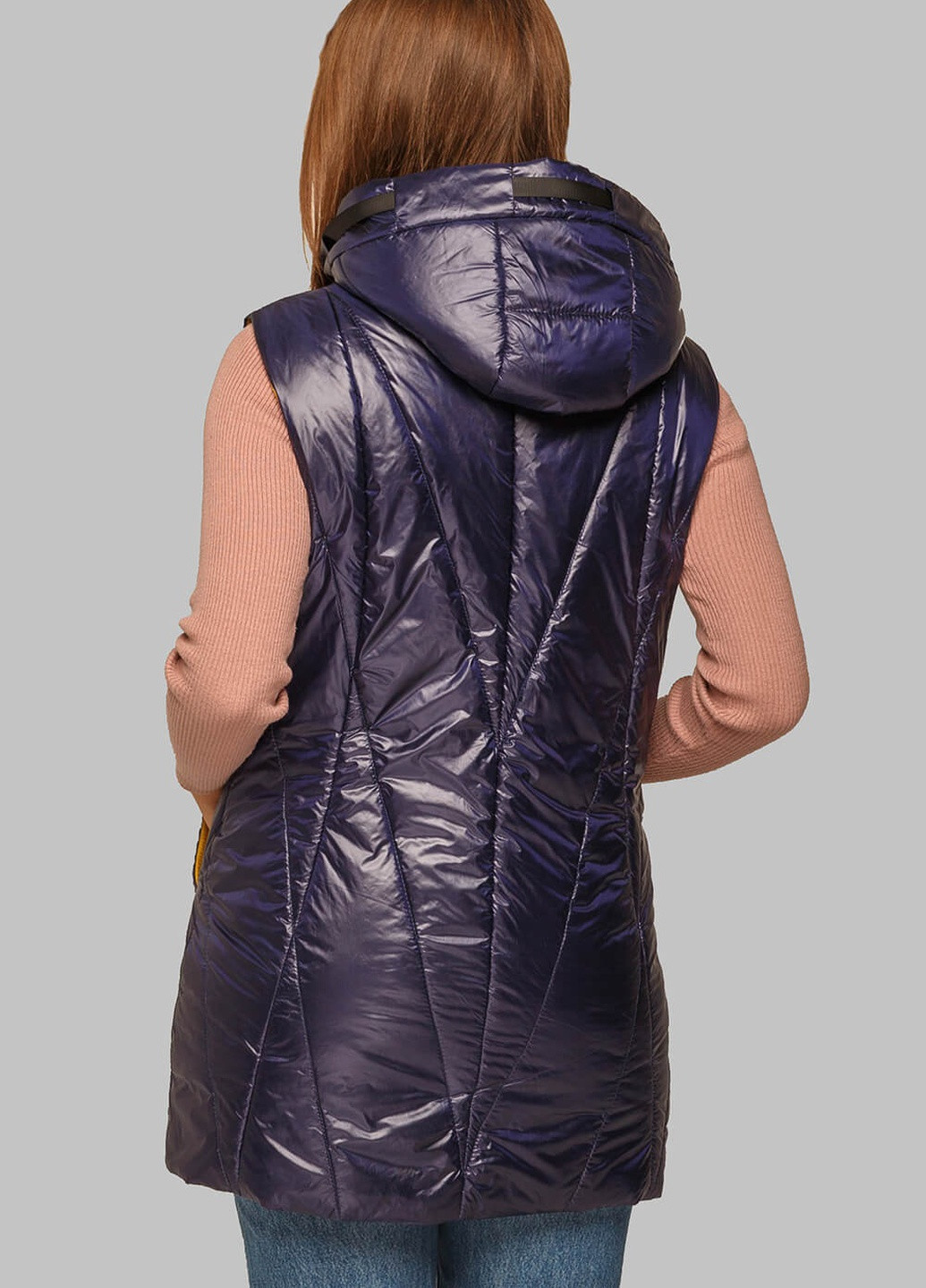 МОДНИЙ ЖИЛЕТ ДАЯНА З ПЛАЩІВКИ З ВІДМІСНИМ КАПЮШОНОМ MioRichi (257066783)