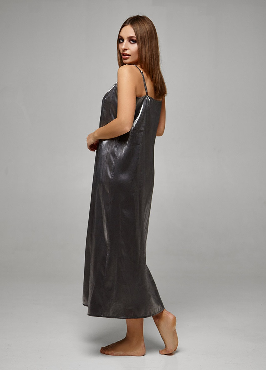 Сіра кежуал сукня комбінація Solh однотонна