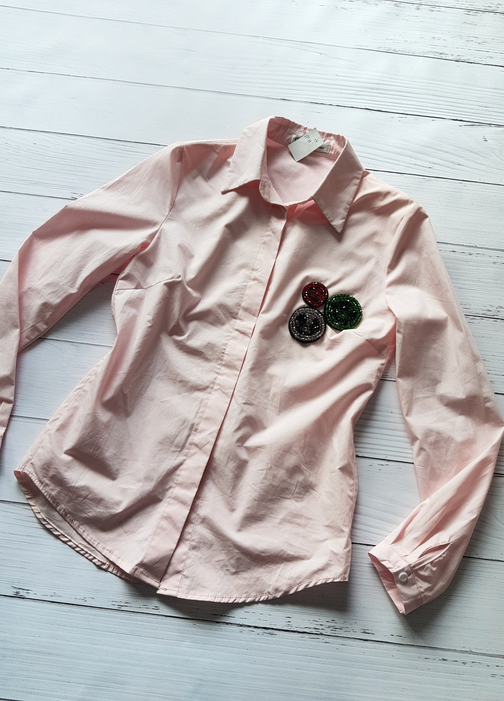 Розовая рубашка No Brand