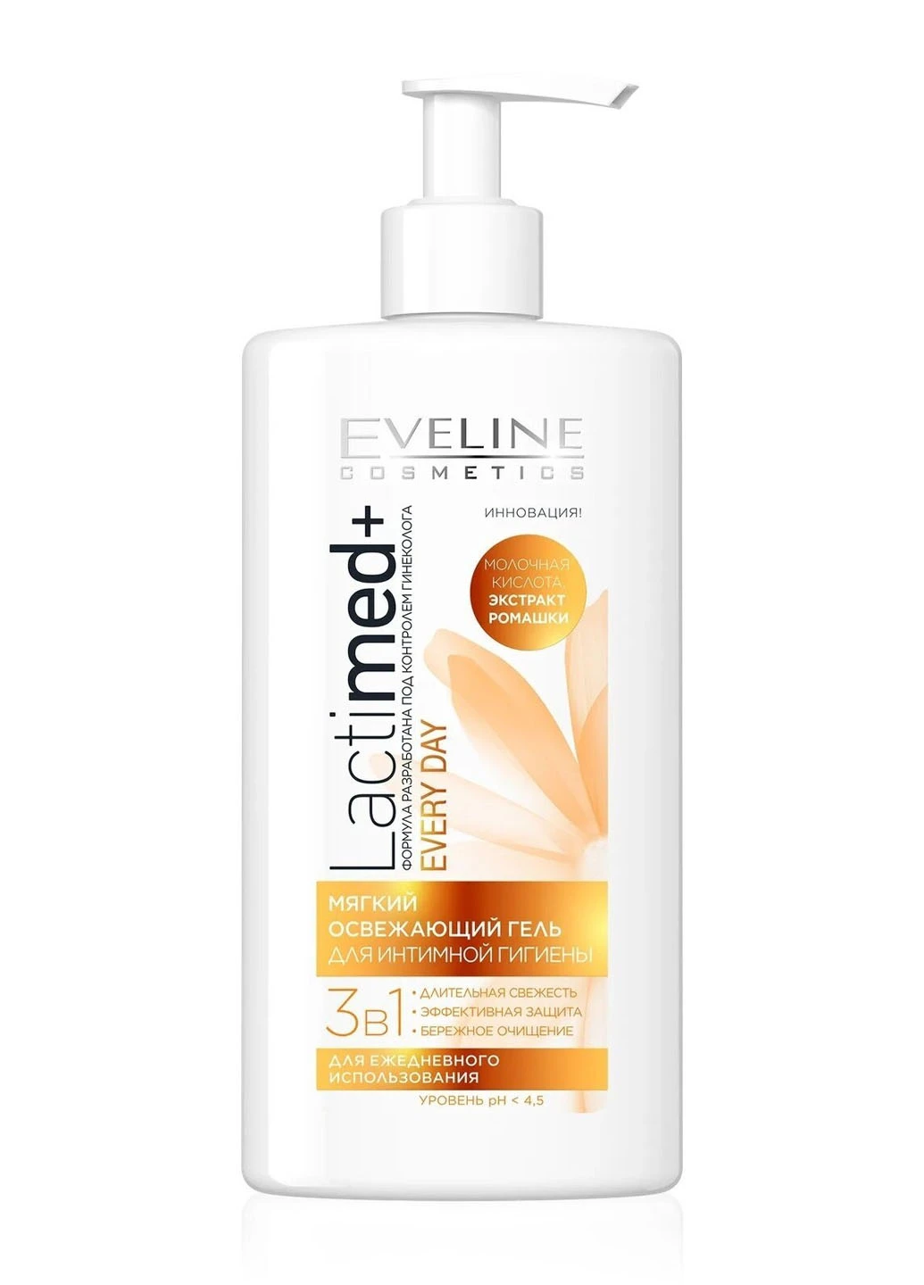 Гель для інтимної гігієни 3 в 1 Lactimed+ Delicate Intimate Gel, 250 мл Eveline Cosmetics 5901761949087 (257075357)
