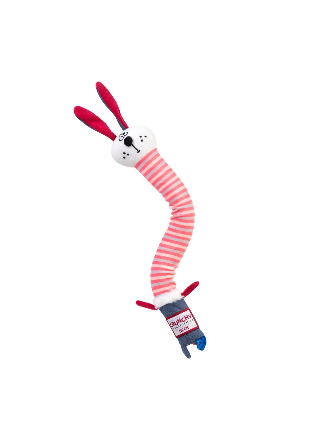 Игрушка для собак Заяц с хрустящей шеей и пищалкой 28 см GiGwi (257085950)