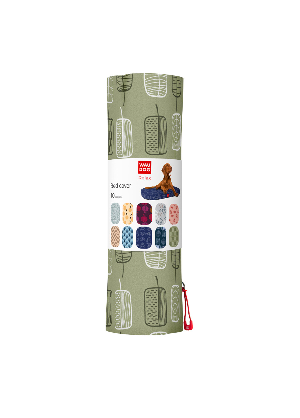 Чохол для лежанки малюнок "Зелене листя" 70х100 см WAUDOG (257084587)