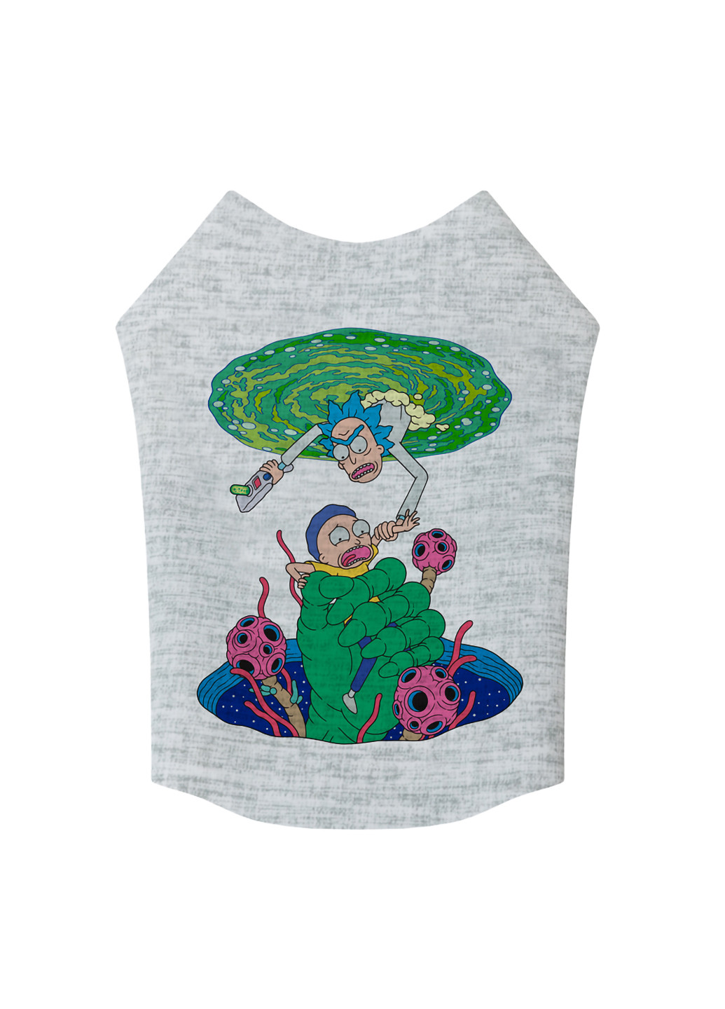 Майка для собак рисунок "Рик и Морти 3" M47 WAUDOG (257086034)