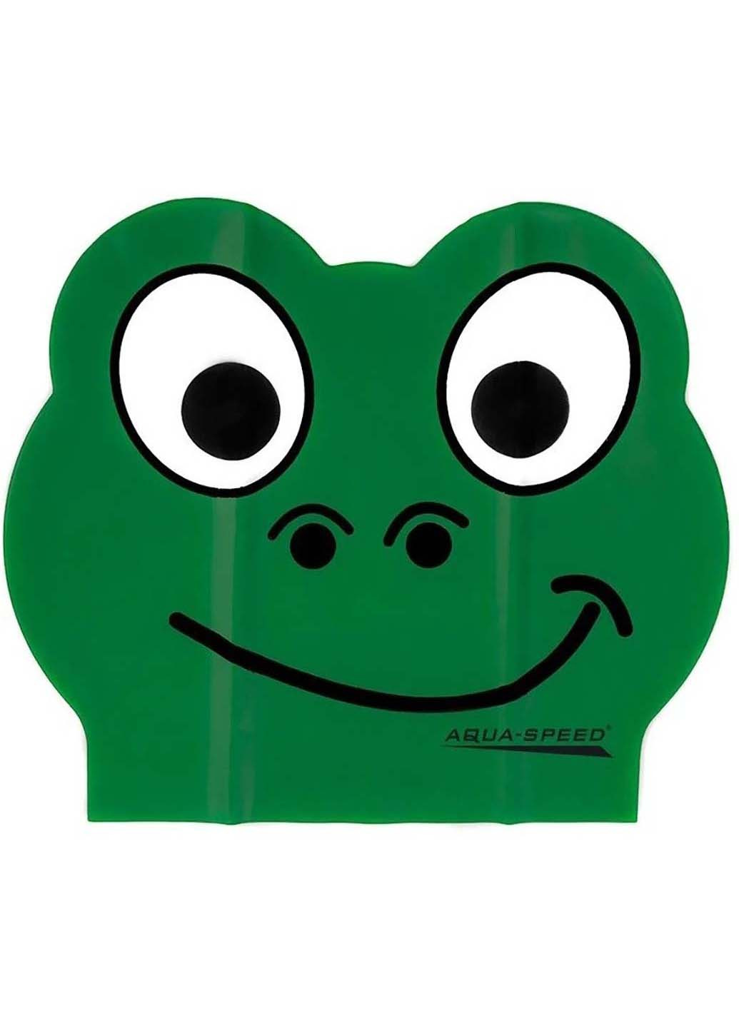 Шапочка для плавания Aqua Speed zoo frog latex (257086679)