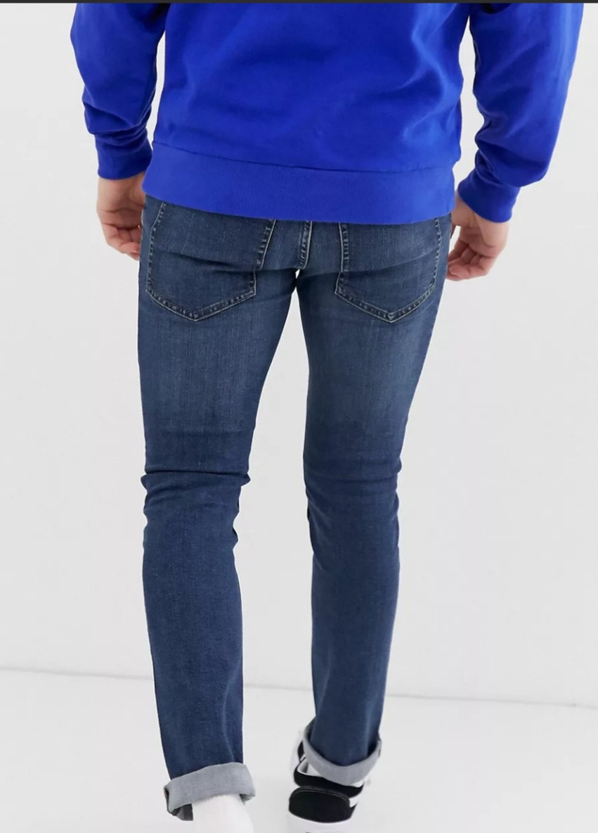 Темно-синие демисезонные джинсы skinny Cheap Monday