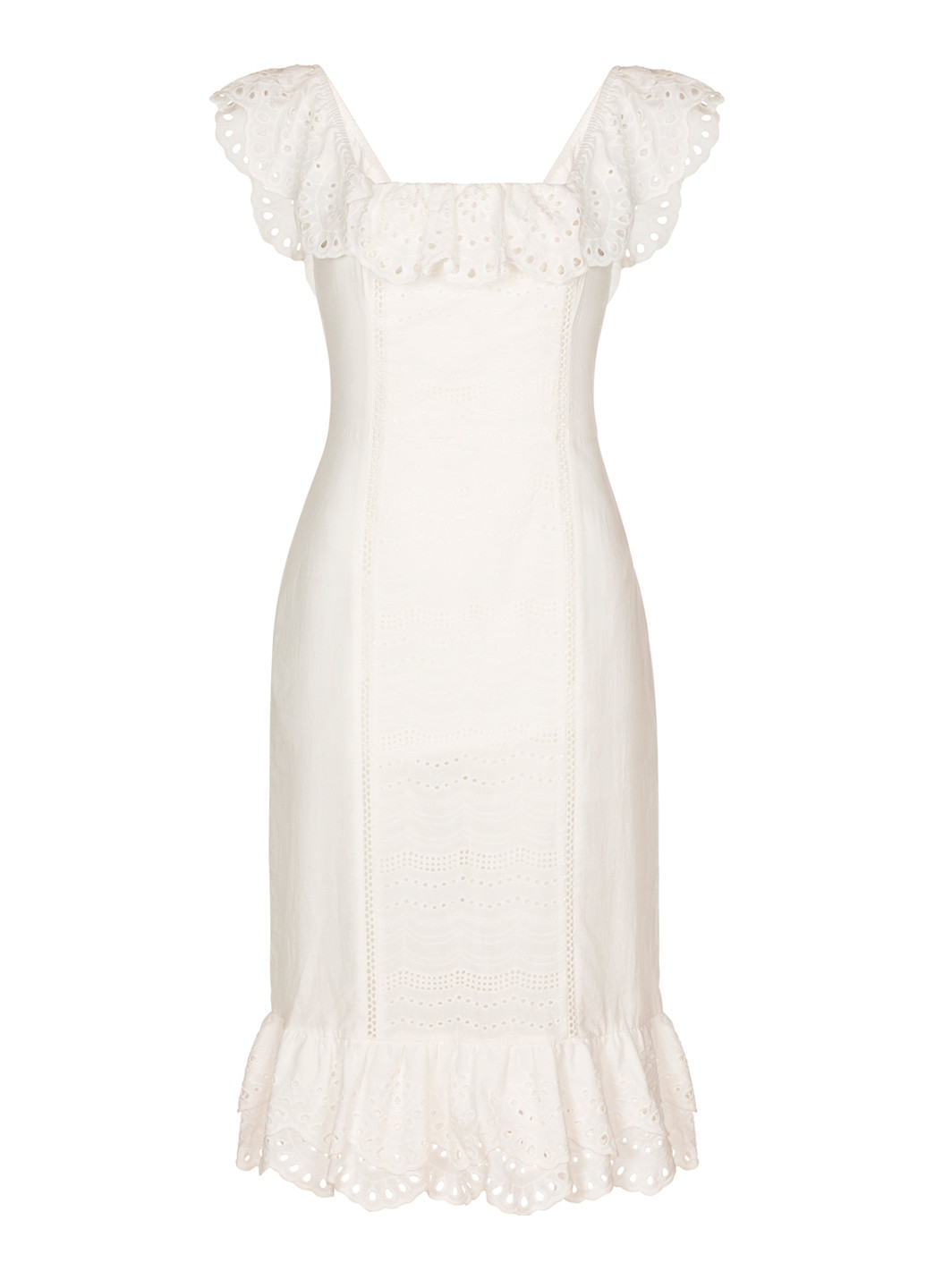 Білий кежуал бавовняна міді сукня футляр Finders Keepers однотонна