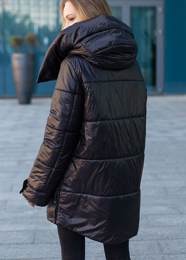 Черная демисезонная куртка демисезонная долорес MioRichi