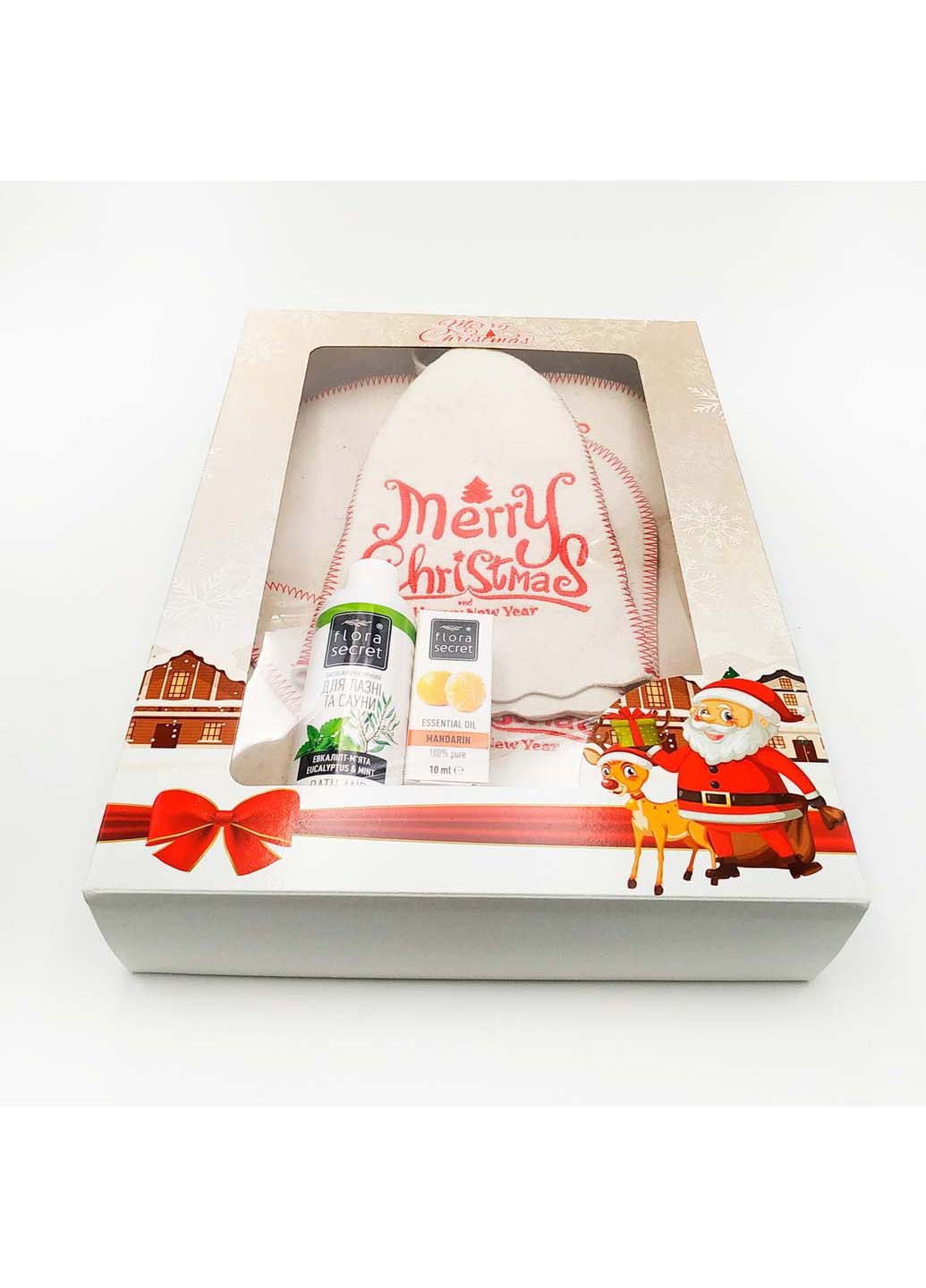 Подарочный набор для бани "Merry Christmas" 5 предметов Luxyart (257099196)