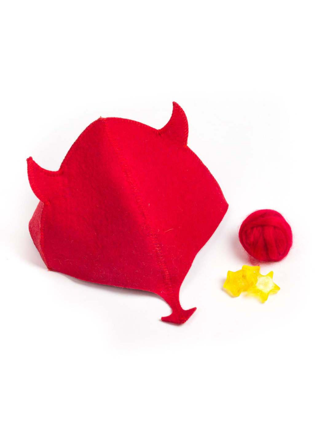 Банная шапка Чертенок Красный Luxyart (257099424)