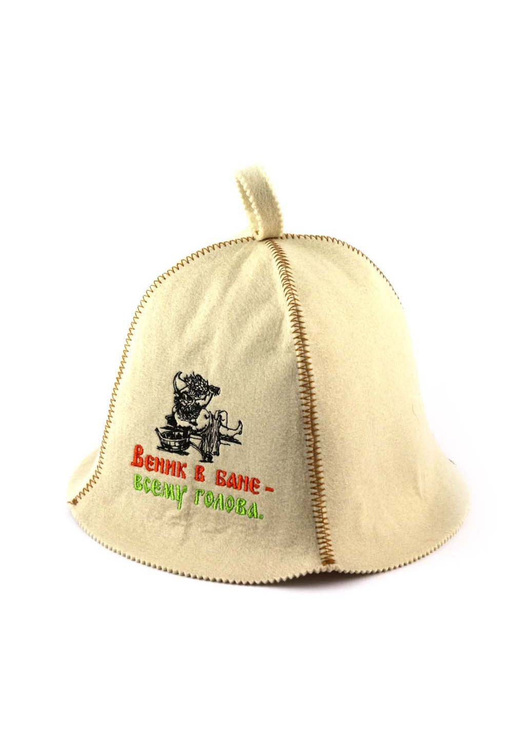 Банная шапка Веник в бане всему голова Luxyart (257099414)