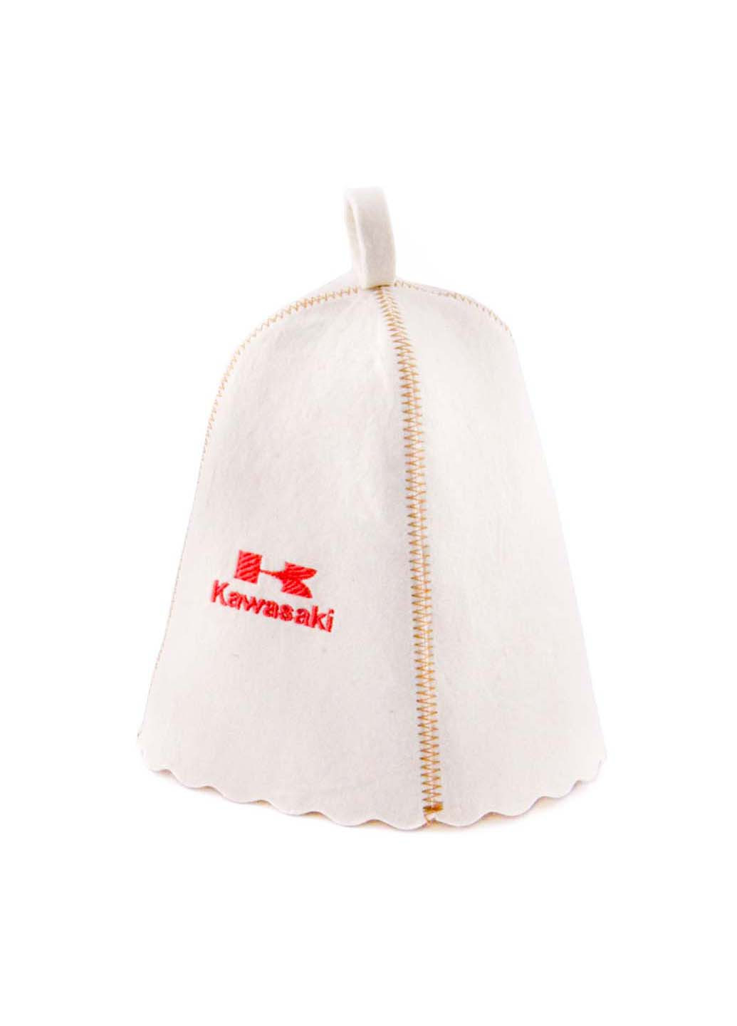 Банная шапка Kawasaki Белая Luxyart (257099451)