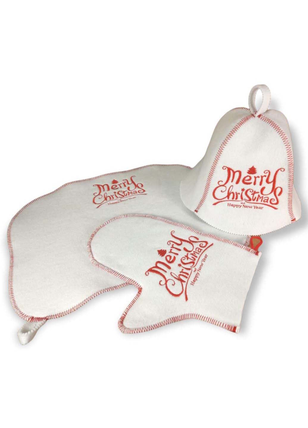 Подарочный набор для бани "Merry Christmas" 3 предмета Luxyart (257099115)