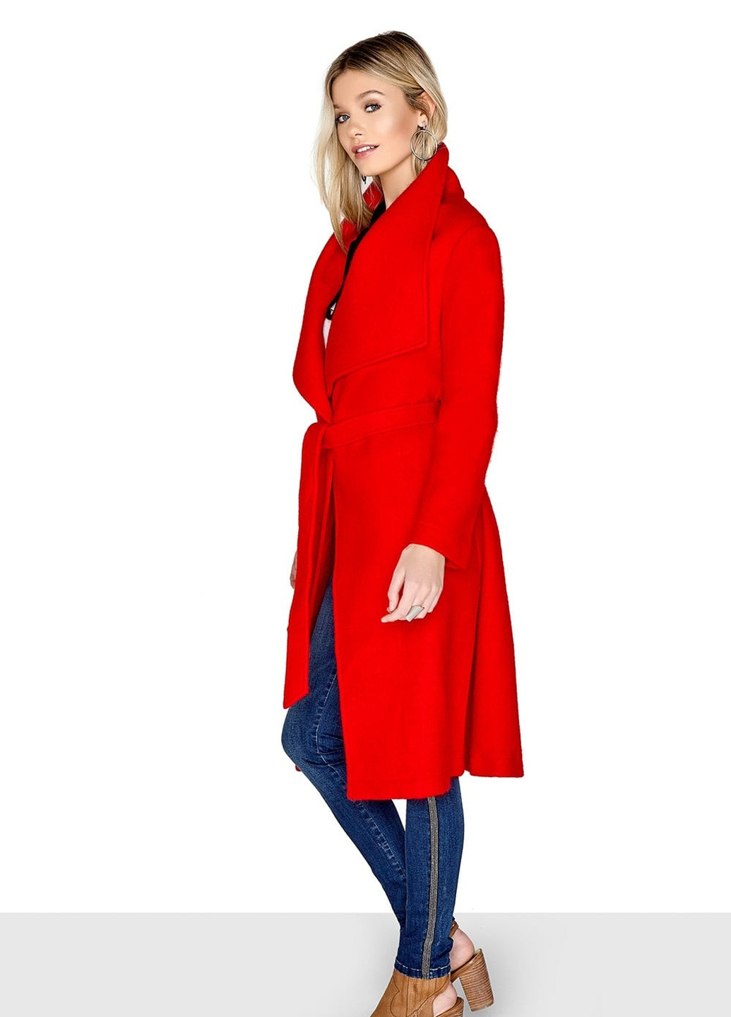 Красное демисезонное Пальто Little Mistress