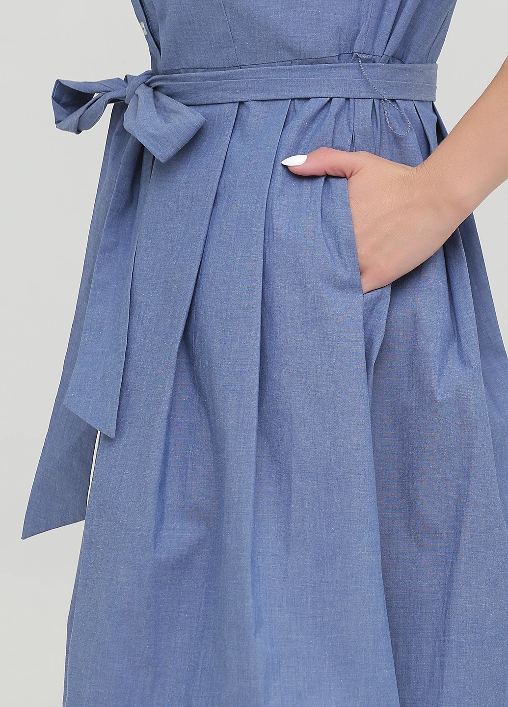 Светло-синее кэжуал платье Boden однотонное