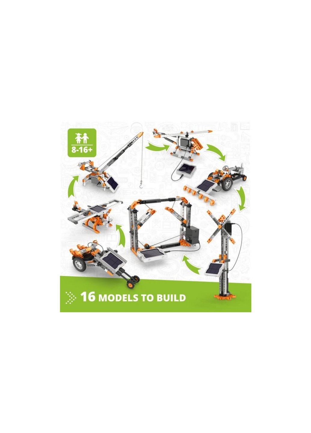 Конструктор Stem Перетворення сонячного світла на електрику (STEM30) Engino (257099765)