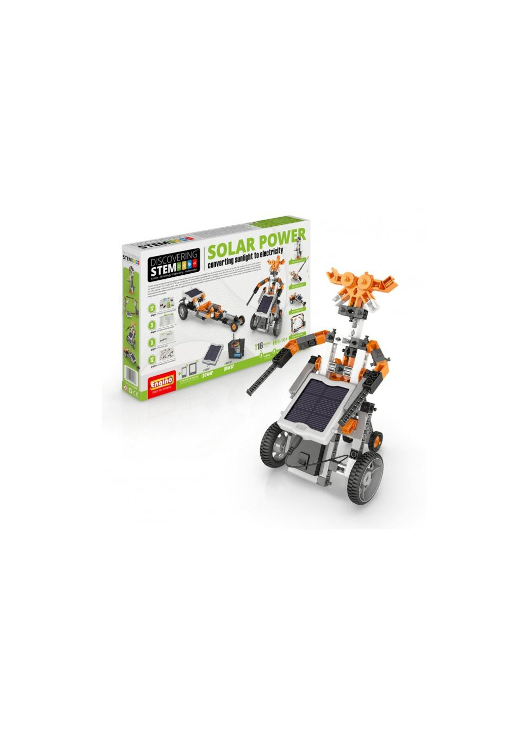 Конструктор Stem Перетворення сонячного світла на електрику (STEM30) Engino (257099765)