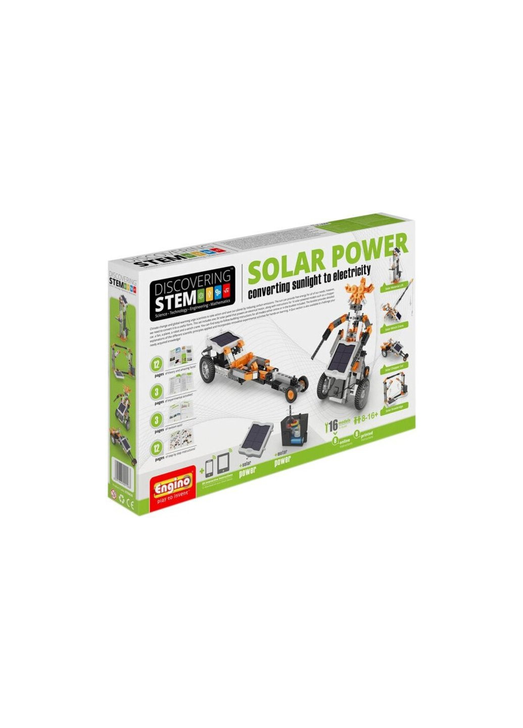 Конструктор Stem Перетворення сонячного світла на електрику (STEM30) Engino (257099765)