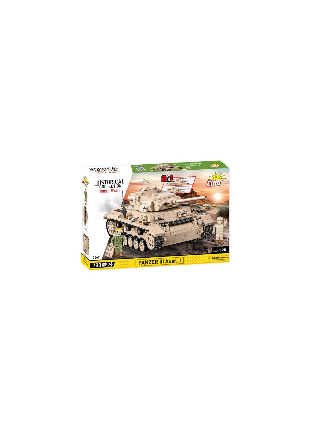 Конструктор Вторая Мировая Война Танк Panzer III, 780 деталей (-2562) Cobi (257099775)