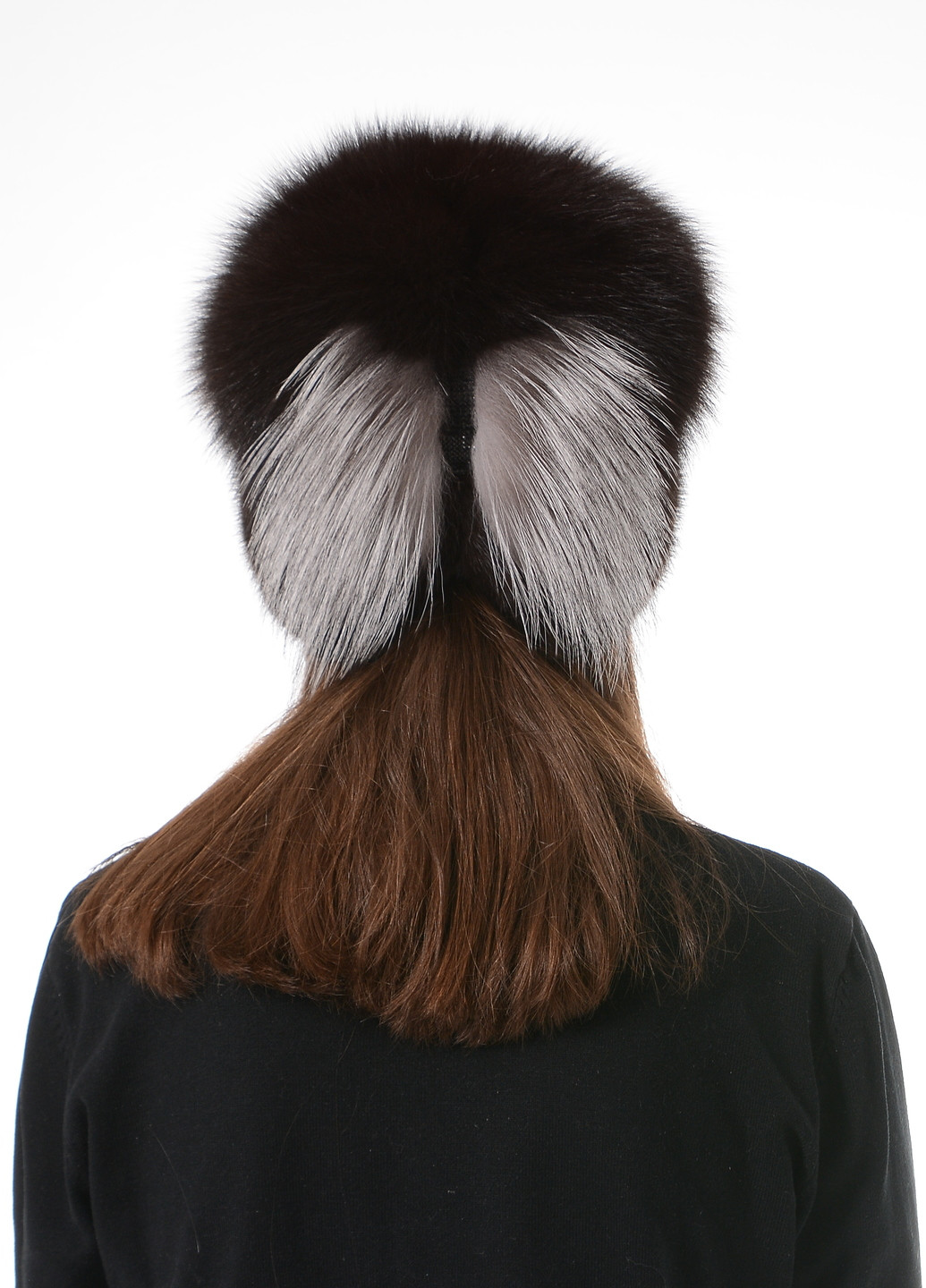 Женская зимняя теплая норковая шапка на вязаной основе Меховой Стиль колибри (257161621)