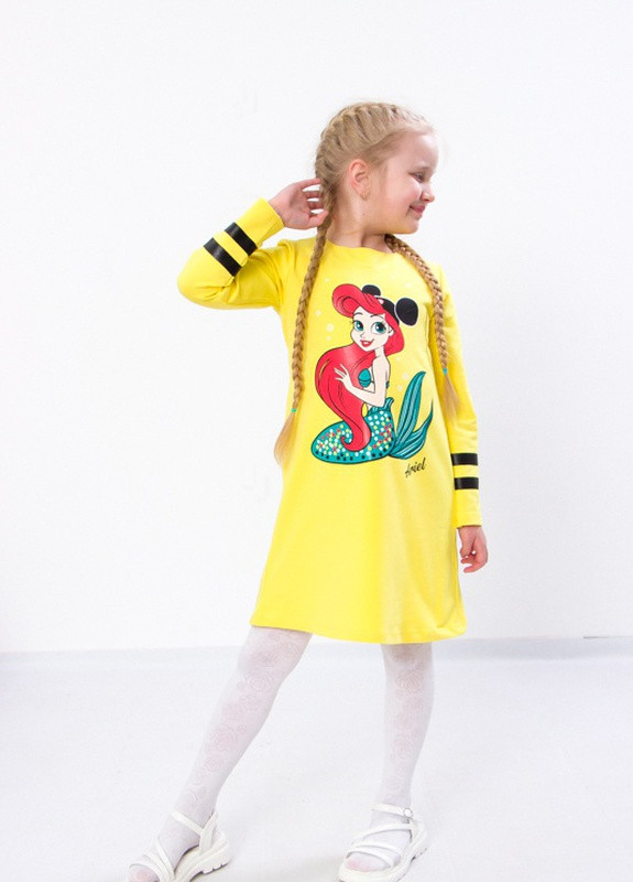 Жёлтое платье для девочки носи свое 104 см сирень (ариэль) (-057-33-v44) Носи своє (257133544)