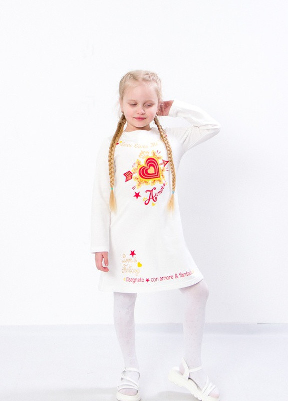 Белое платье для девочки носи свое 110 см молочный (-023-33-1-v6) Носи своє (257133560)