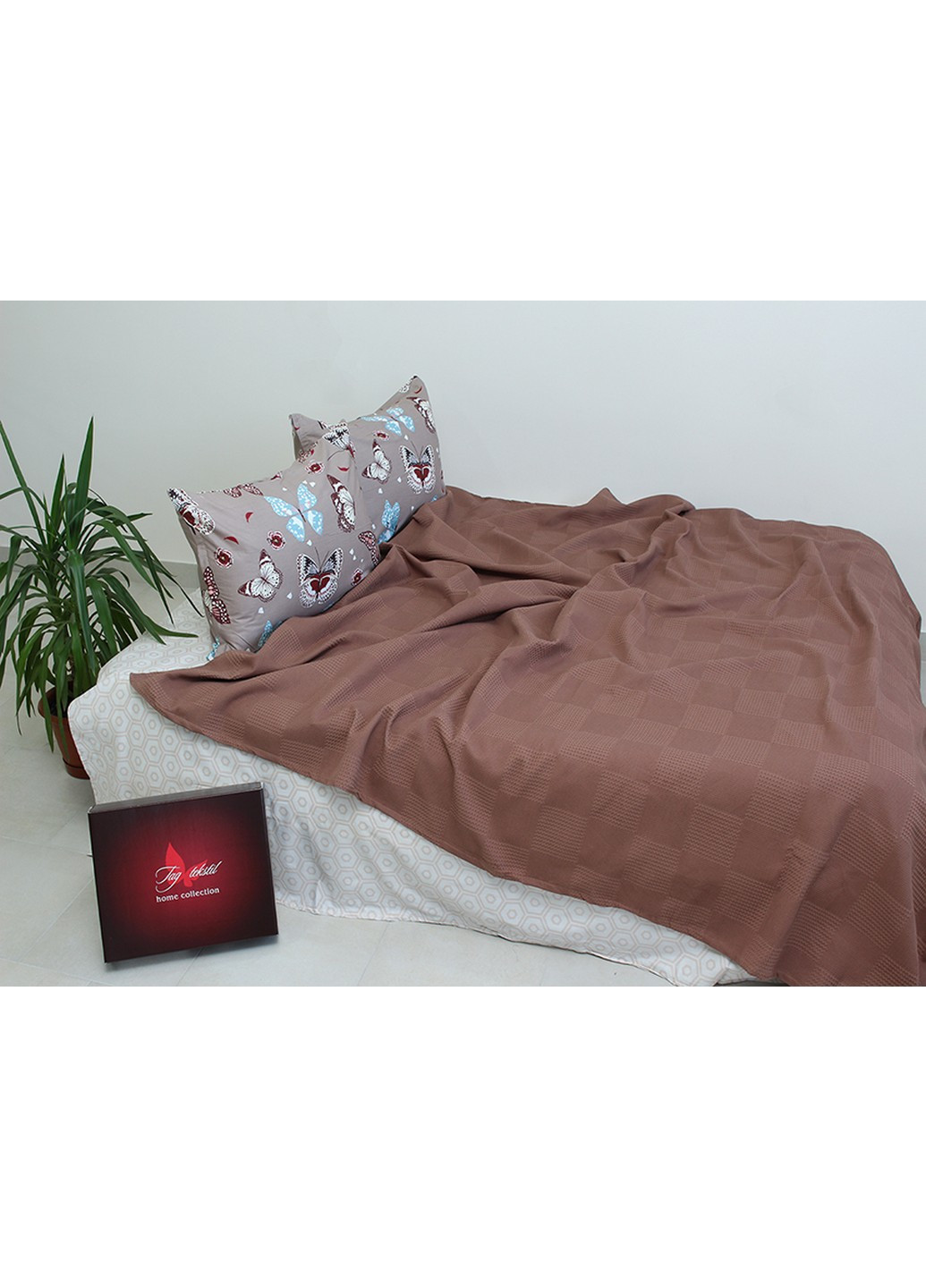 Покрывало-простынь пике 200х235 см Tag (257113593)