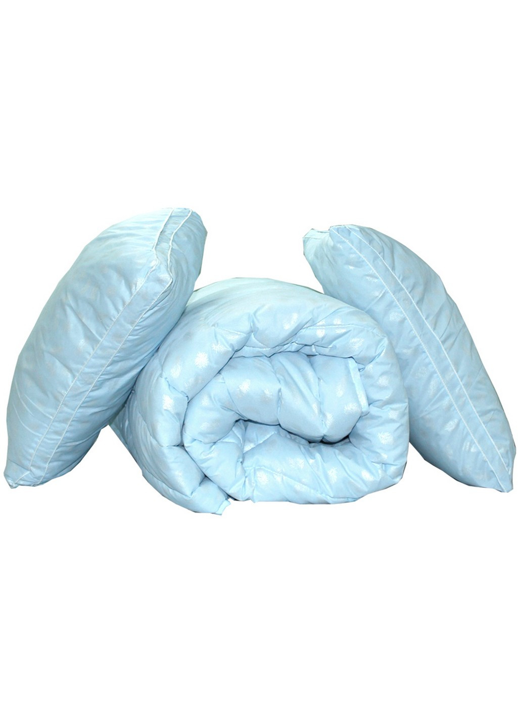 Комплект ковдру лебедячий пух "Блакитна" + 2 подушки (50х70) 145х215 см Tag (257112869)