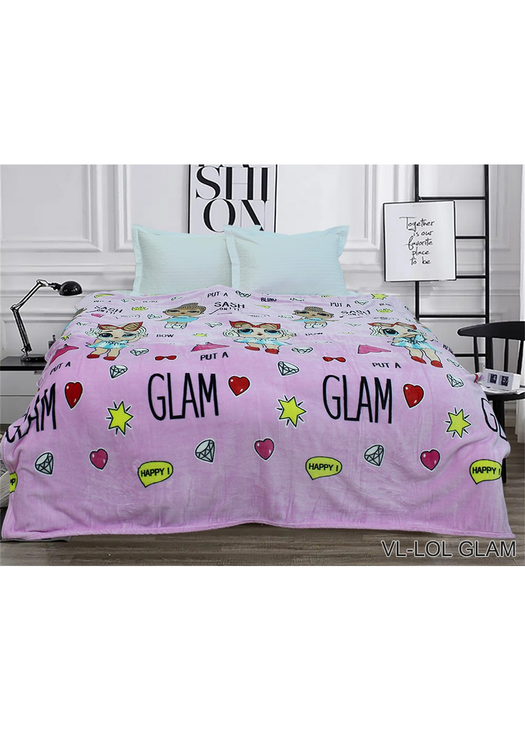 Плед велсофт (микрофибра) 160х220 см Tag (257113091)