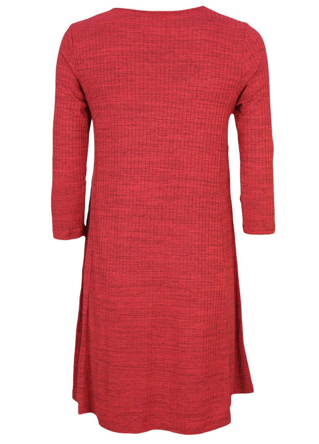 Красное кэжуал платье Stradivarius меланжевое