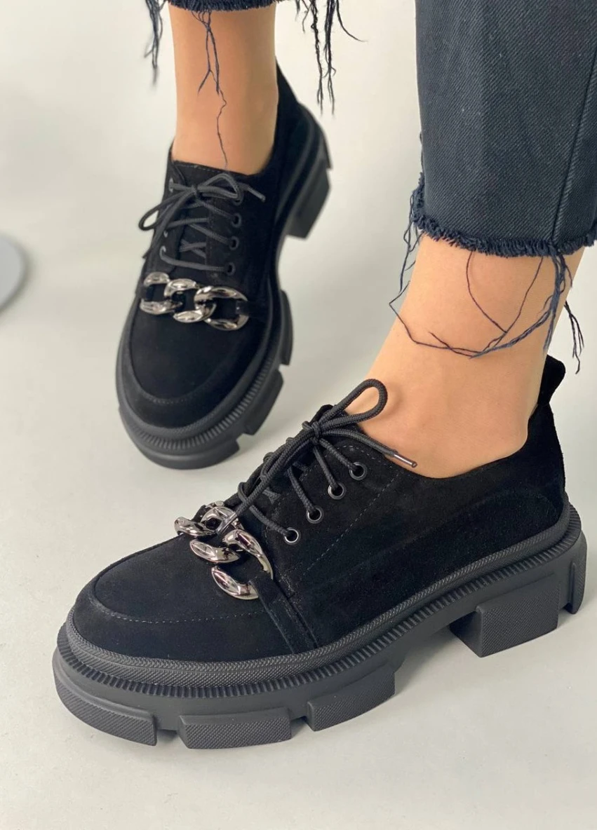 Brand Туфли ShoesBand черный з натуральная замша, — демисезон (257136364)