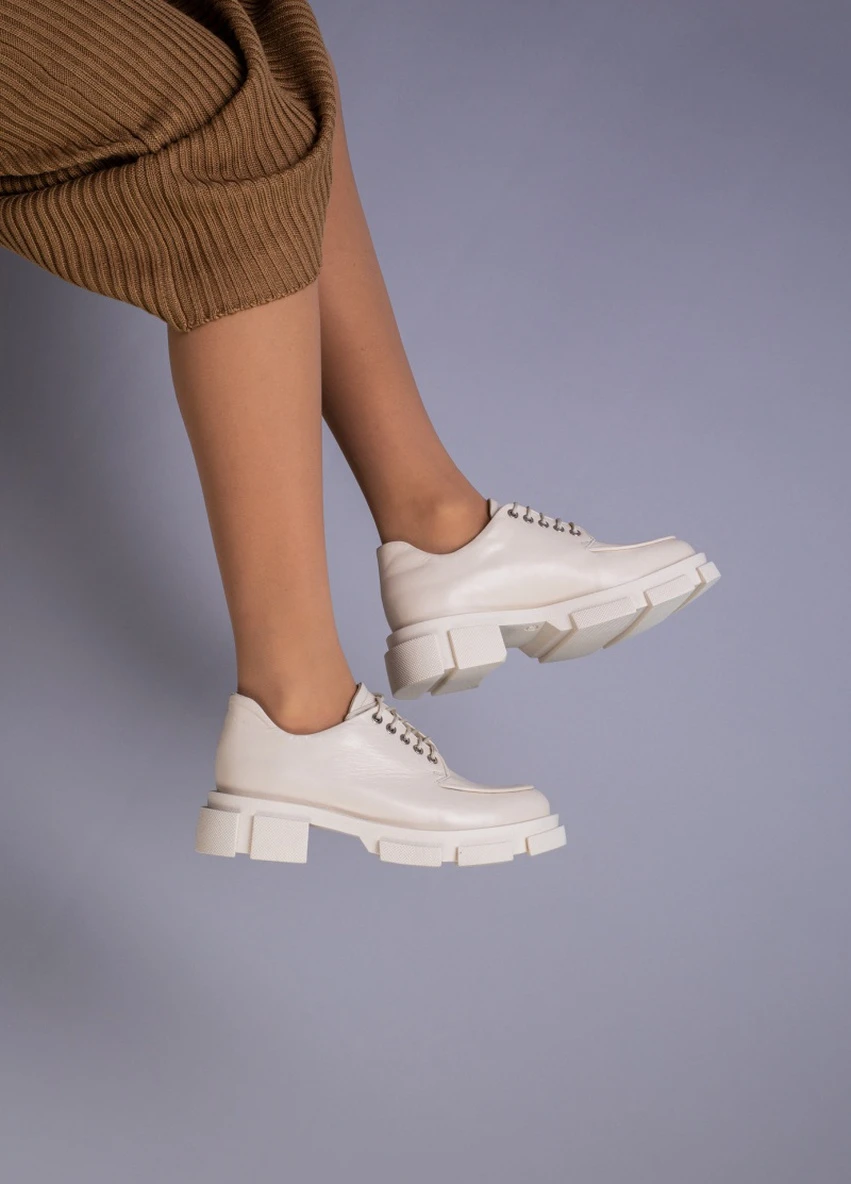 Brand Туфлі ShoesBand бежевий з натуральна шкіра, — демісезон (257136412)