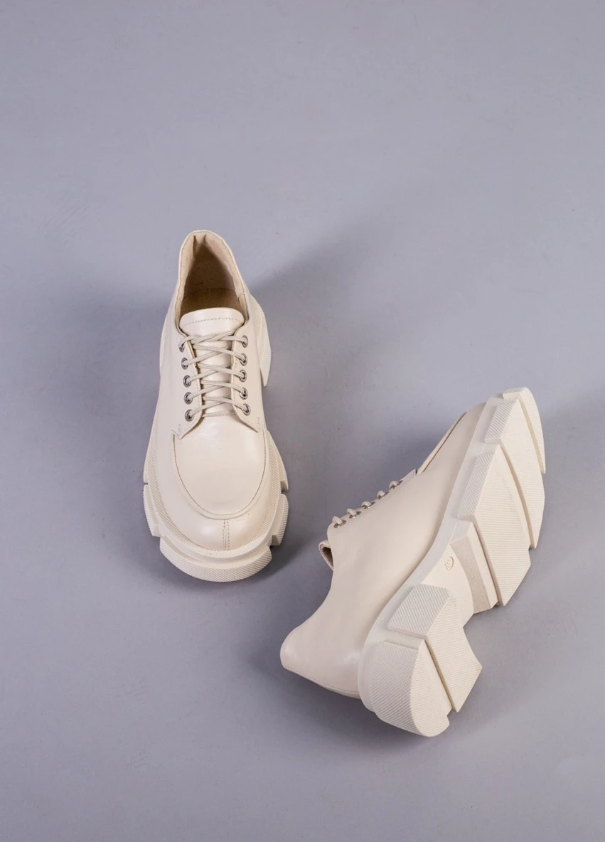 Brand Туфлі ShoesBand бежевий з натуральна шкіра, — демісезон (257136412)