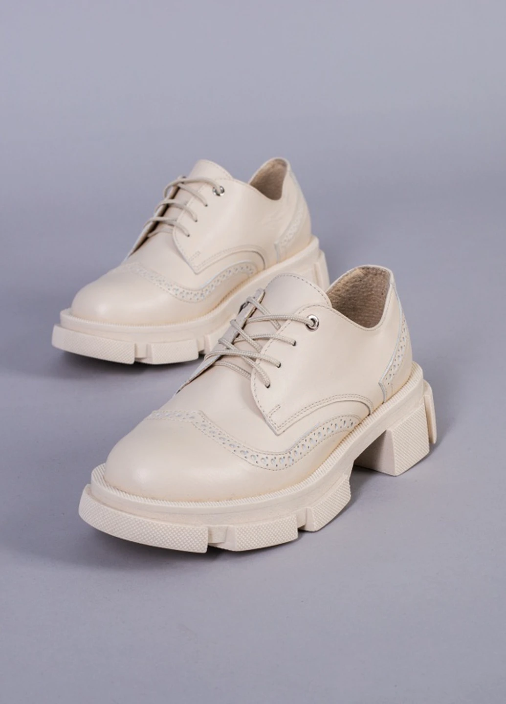 Brand Туфлі ShoesBand бежевий з натуральна шкіра, — демісезон (257136278)