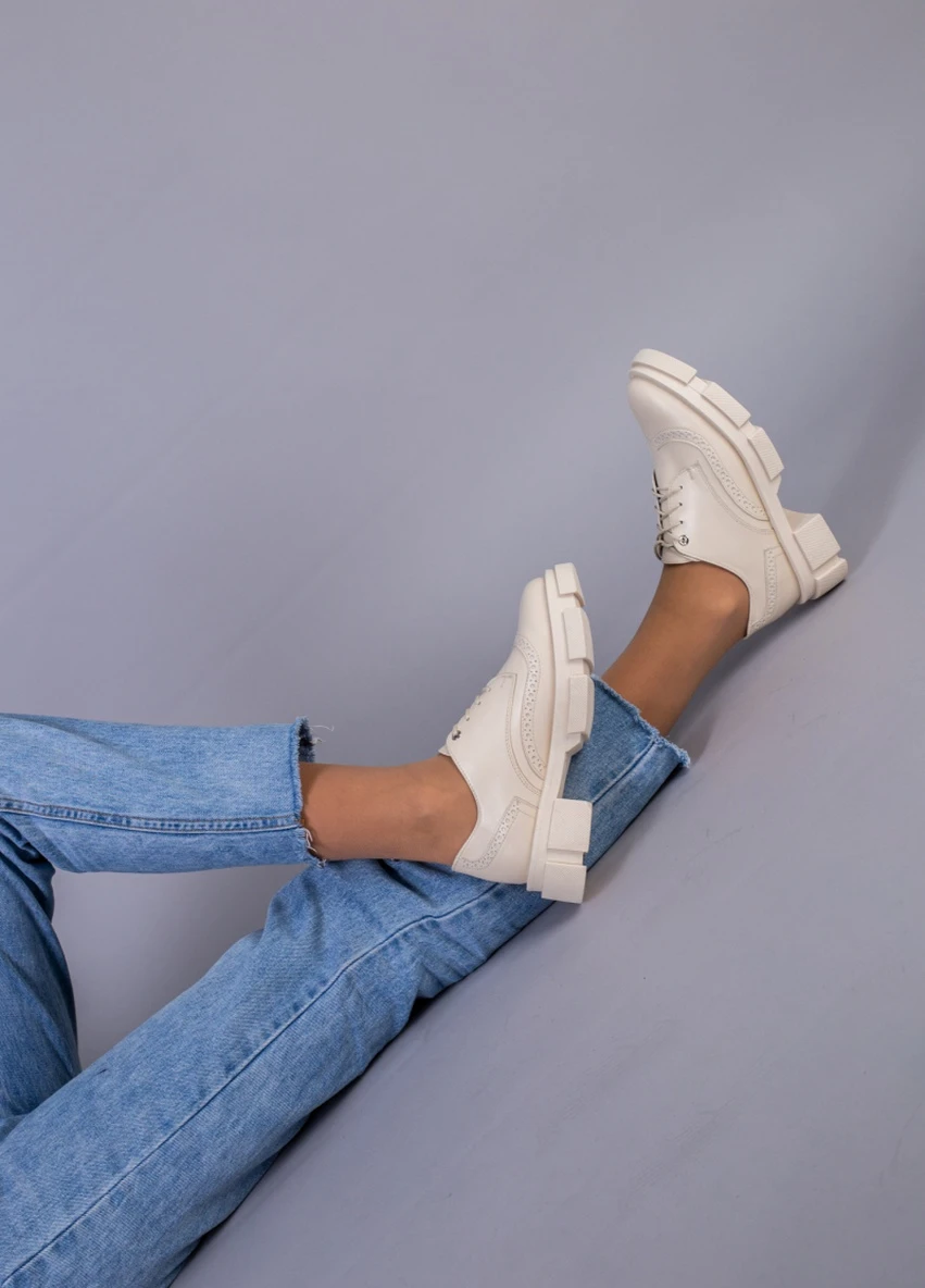 Brand Туфлі ShoesBand бежевий з натуральна шкіра, — демісезон (257136278)