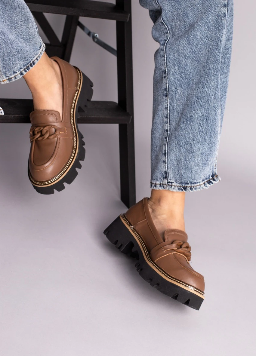 Brand Туфлі ShoesBand коричневий з натуральна шкіра, — демісезон (257136613)