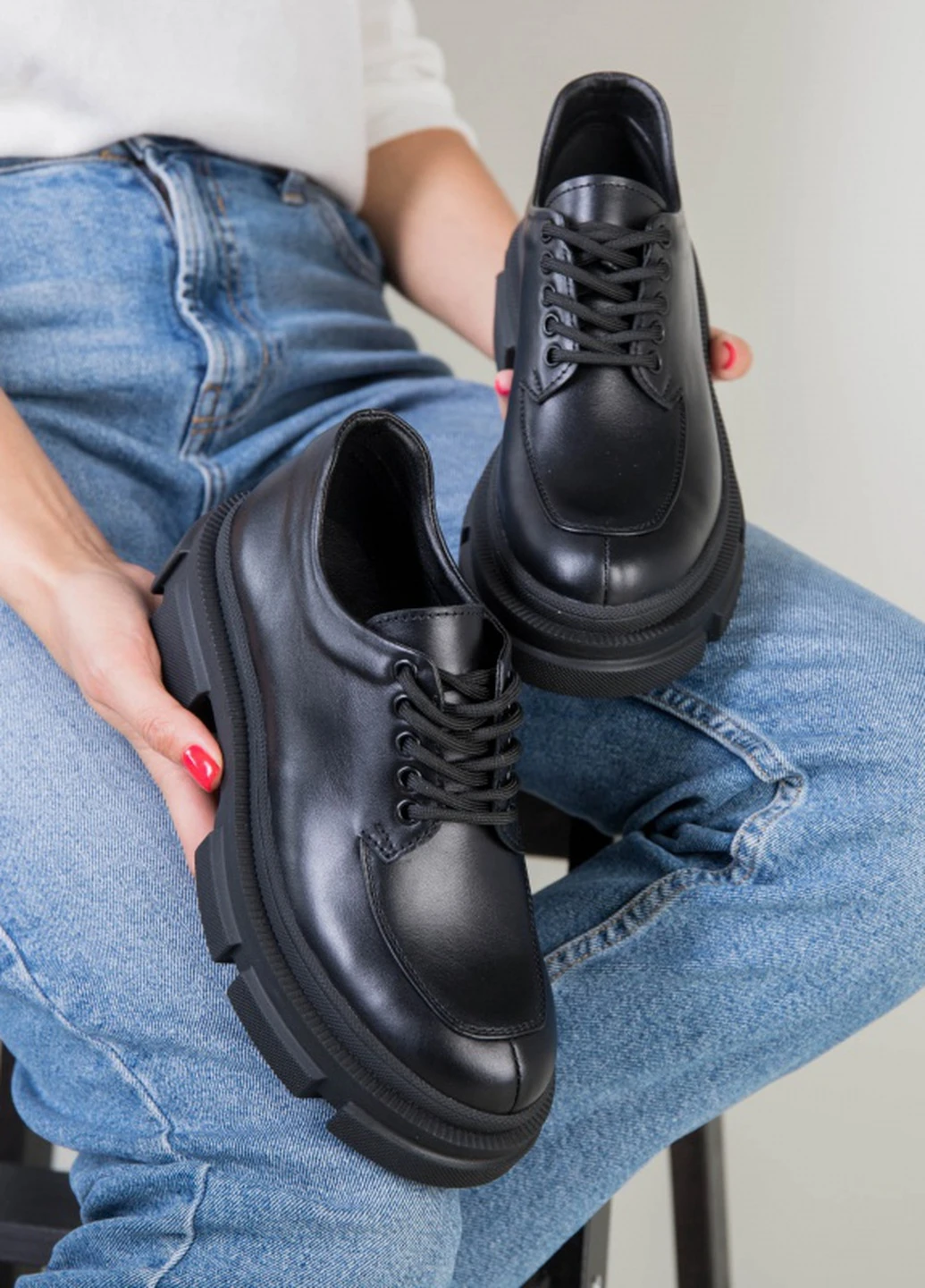 Brand Туфлі ShoesBand чорний з натуральна шкіра, — демісезон (257136287)