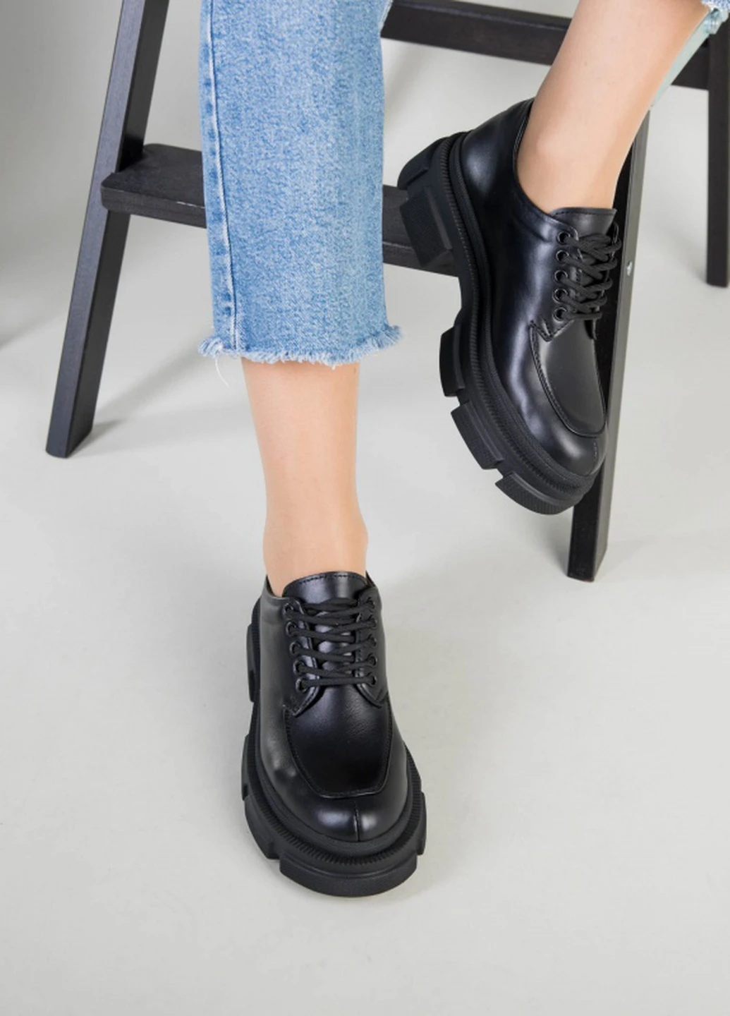 Brand Туфлі ShoesBand чорний з натуральна шкіра, — демісезон (257136287)