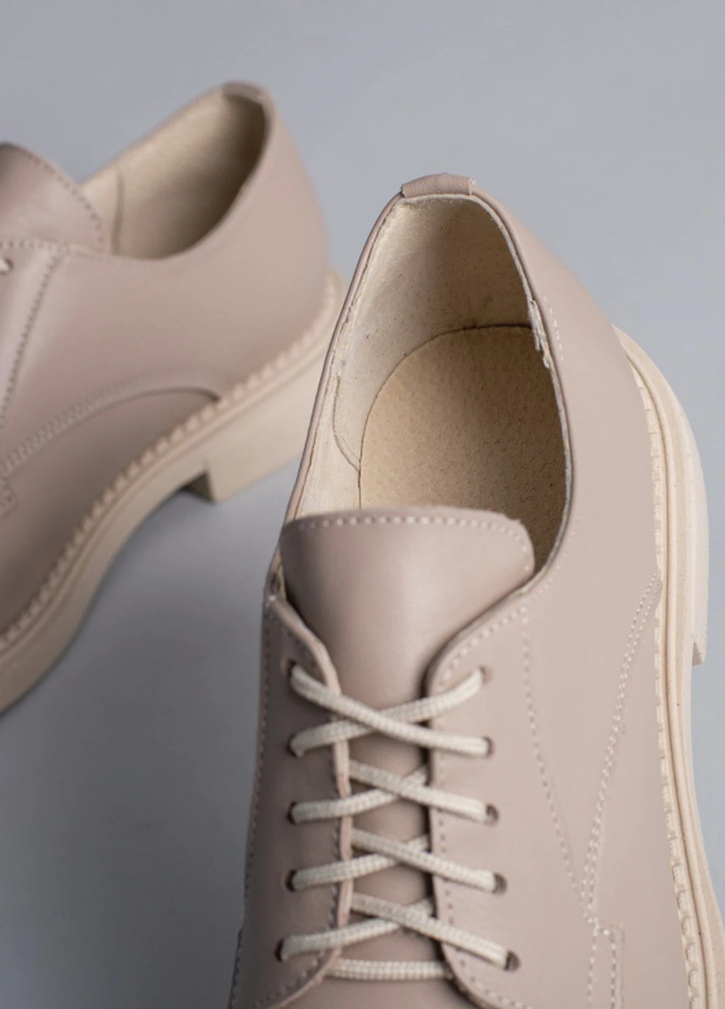 Brand Туфли ShoesBand бежевый з натуральная кожа, — демисезон (257136543)