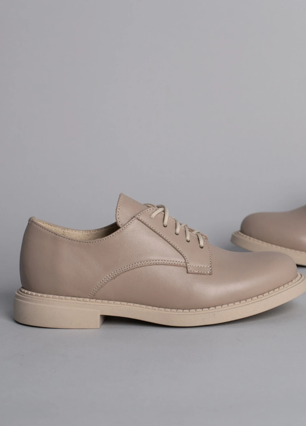 Brand Туфли ShoesBand бежевый з натуральная кожа, — демисезон (257136543)