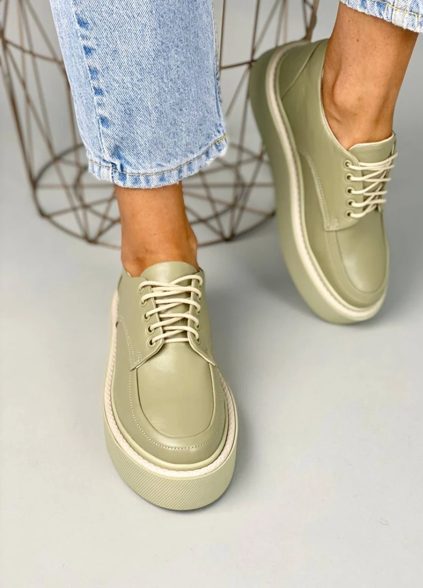 Brand Туфлі ShoesBand хакі з натуральна шкіра, — демісезон (257136299)