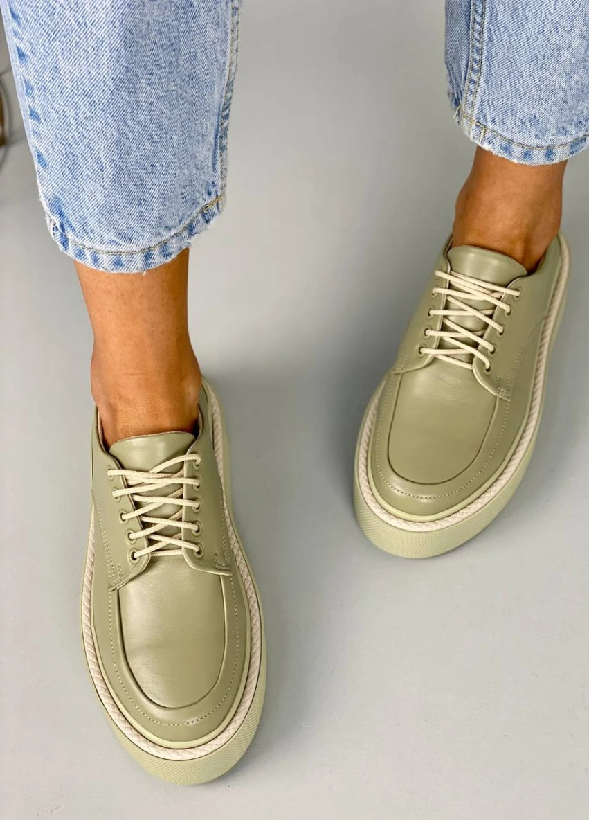 Brand Туфлі ShoesBand хакі з натуральна шкіра, — демісезон (257136299)