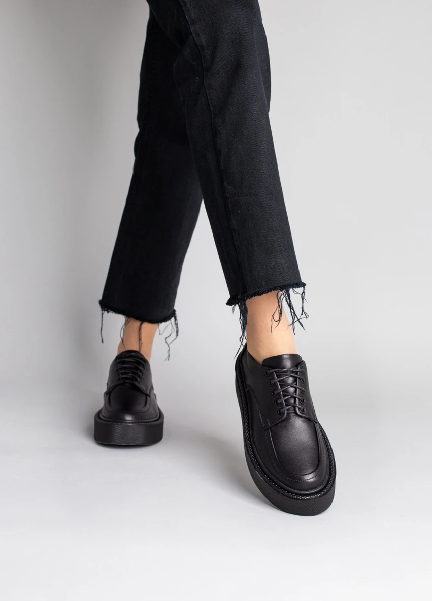 Brand Туфлі ShoesBand чорний з натуральна шкіра, — демісезон (257136173)