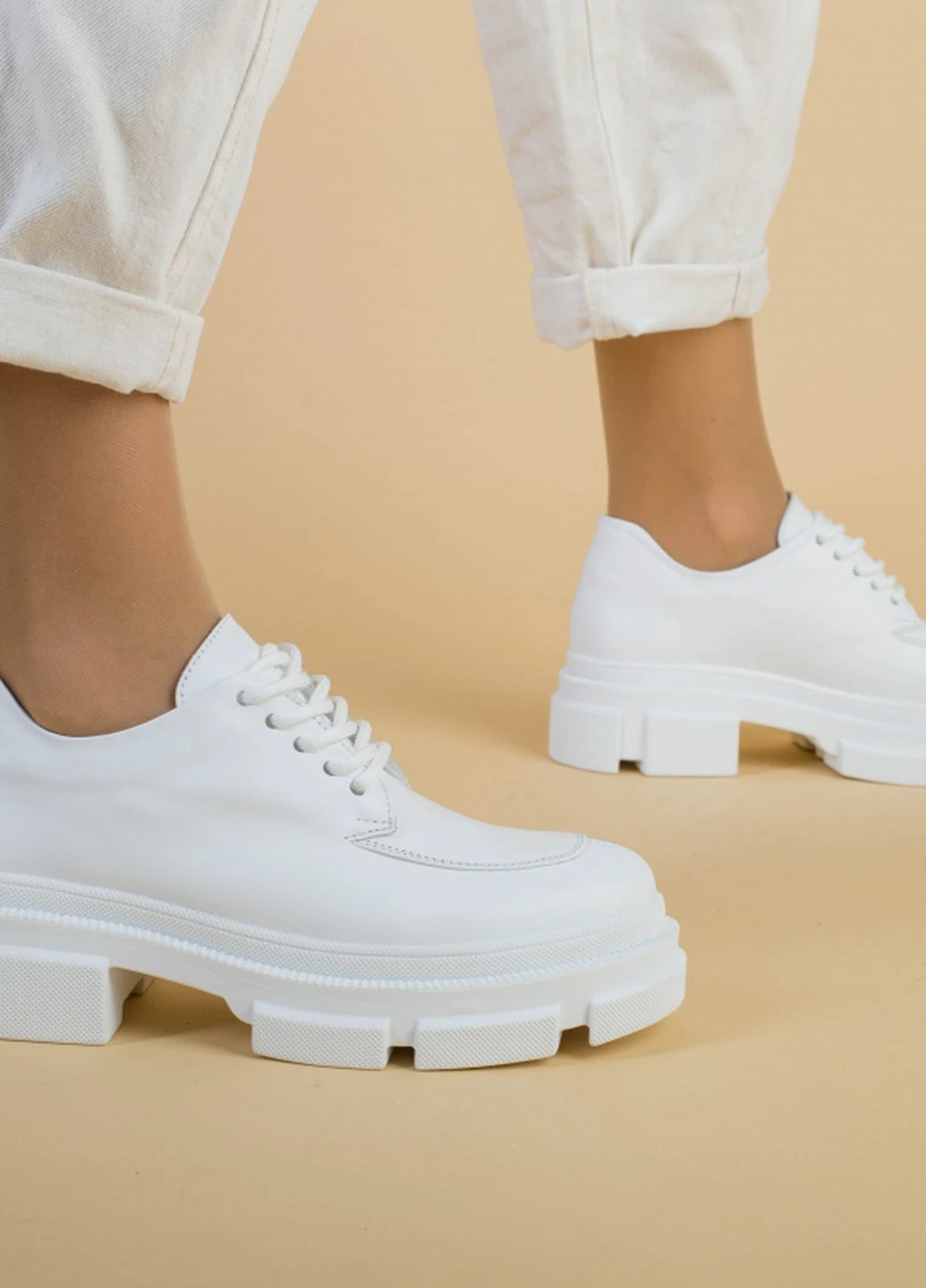 Brand Туфли ShoesBand белый з натуральная кожа, — демисезон (257136572)