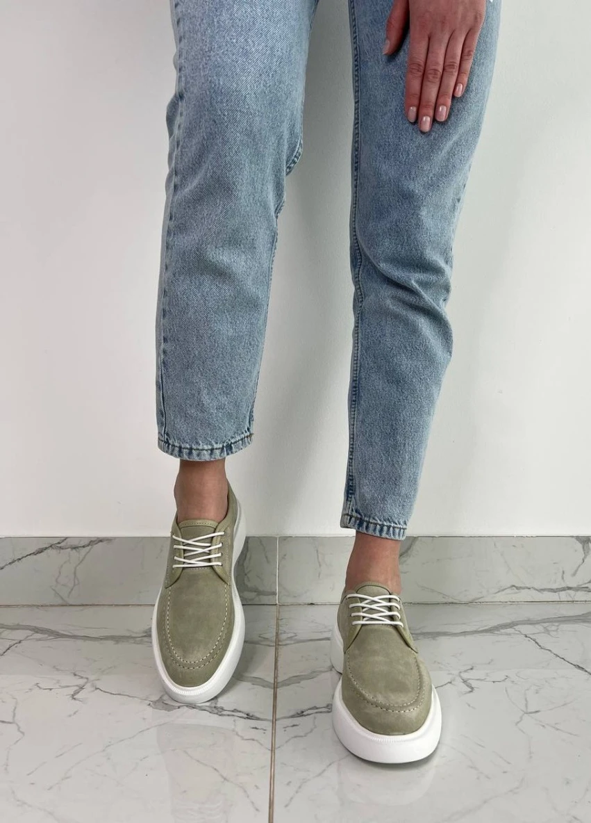 Brand Туфлі ShoesBand оливковий з натуральна замша, — демісезон (257136200)