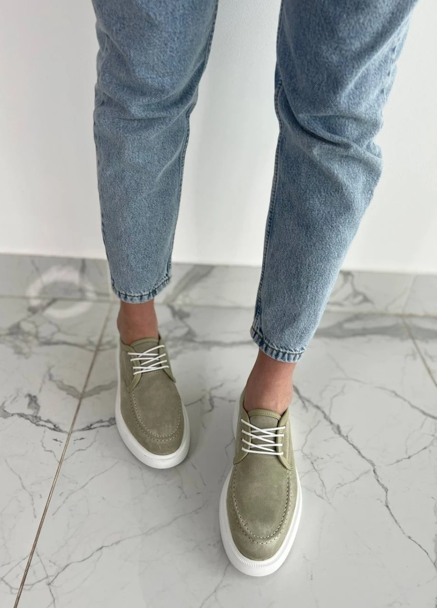 Brand Туфлі ShoesBand оливковий з натуральна замша, — демісезон (257136200)